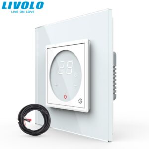 Termostat cu fir pentru incalzire in pardoseala, afisaj electronic, cu touch-screen