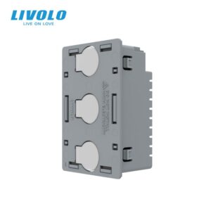 Modul intrerupator triplu, standard italian, cap scara / cap cruce, control telecomanda RF, 3M