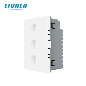 Modul intrerupator triplu tactil, control telecomanda RF, standard italian, 3M