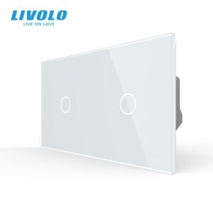 Intrerupator simplu cap / scara + simplu cap / scara, generatia noua, cu panou sticla