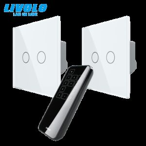 Intrerupatoare duble wireless RF + telecomanda RF 10 circuite, generatia noua