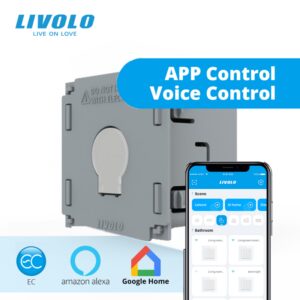 Modul intrerupator inteligent EC simplu tactil, cap scara, Generatie Noua