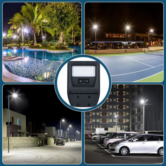 Corp Stradal cu sensor de miscare,panou solar monocristalin integrat si telecomanda - 30W/6500k - imagine 3