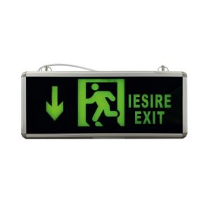 Lampa Emergenta Exit Tavan, sageata jos