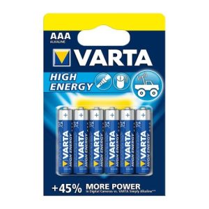 Baterie alcalina Varta R3 (tip AAA), HIGH ENERGY