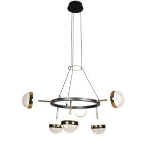 LUSTRA LED ELIANNA NEGRU-AURIU 92W